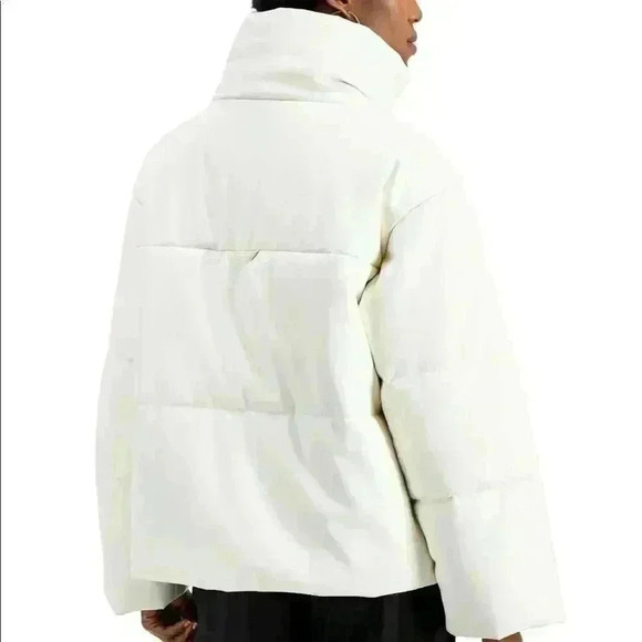 INC Leather puffer Jacket - Picture 3 of 9